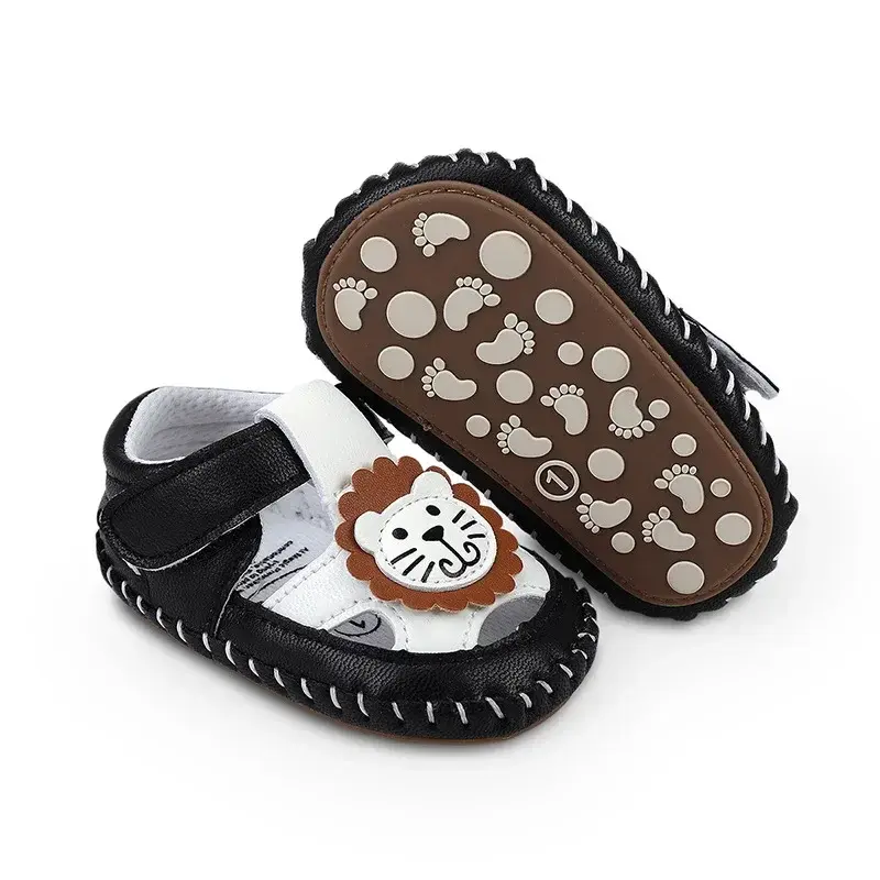 2025 Spring Casual Comfortable Solid Color Open Toe Mesh Sandals For Baby Boys Breathable Lightweight Non-slip Walking Shoes