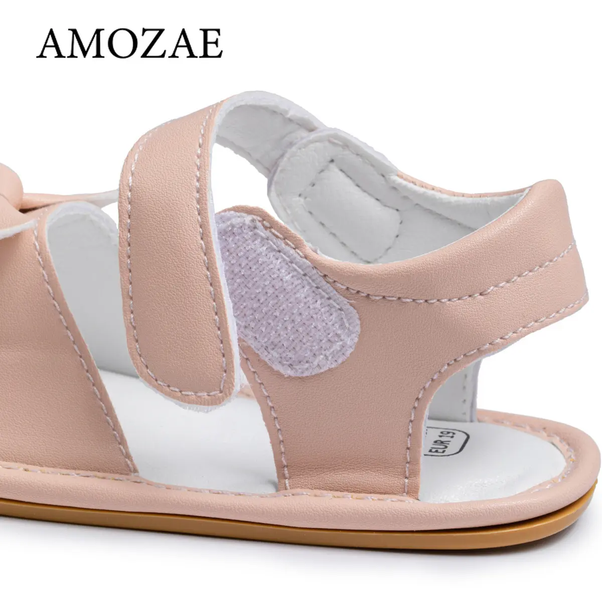 Infant Baby Girl Sandals Comfort Premium Summer Outdoor Casual Beach Shoes with Flower Bowknot Anti Slip Rubber Sole Newborn