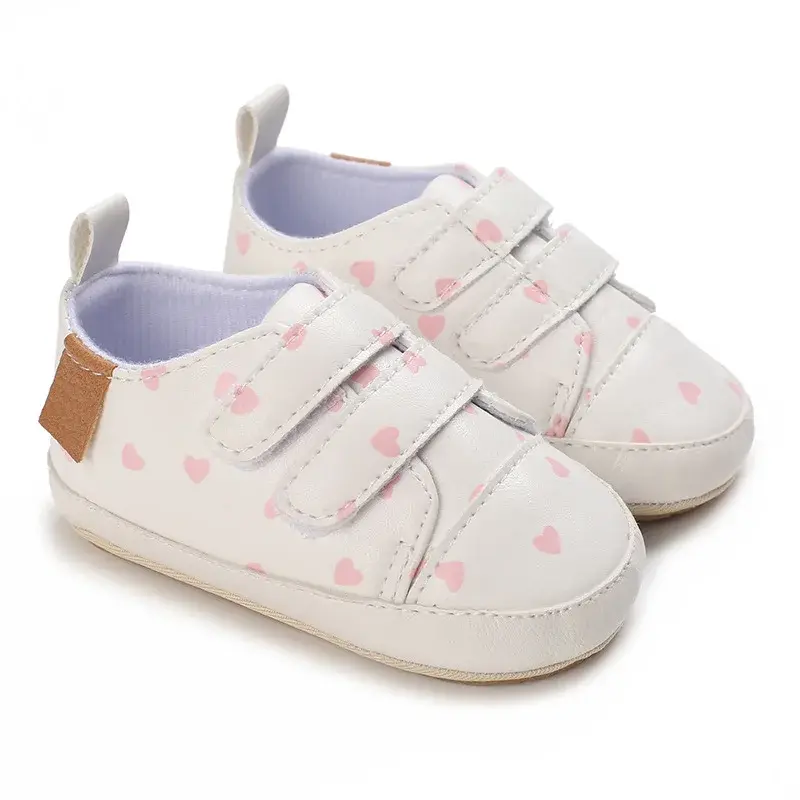 2025 Baby Shoes Infant Boys Girls Casual PU Shoes Sneakers Soft Sole Anti-Slip Breathe Newborn First Walkers Toddler Crib Shoes