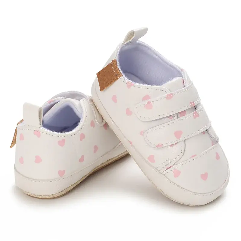 2025 Baby Shoes Infant Boys Girls Casual PU Shoes Sneakers Soft Sole Anti-Slip Breathe Newborn First Walkers Toddler Crib Shoes