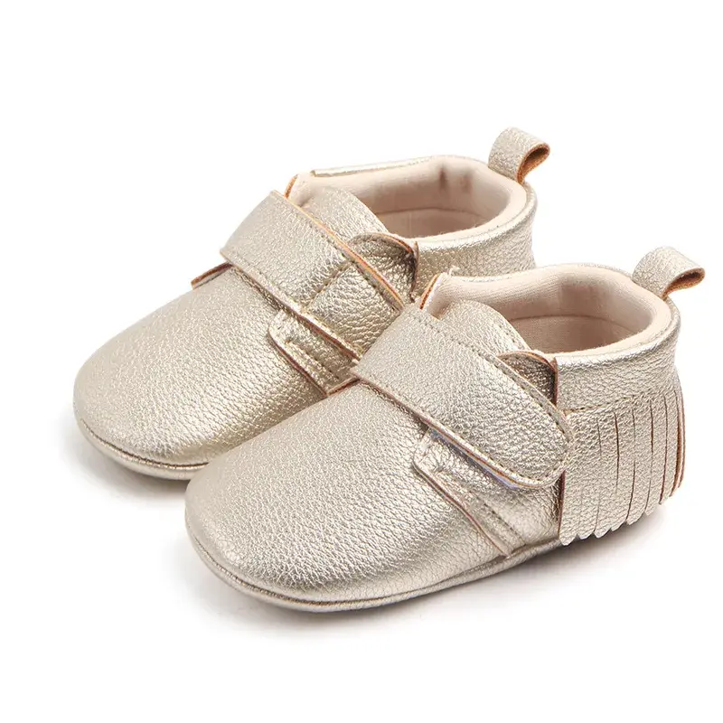 Classic Baby Tassel shoes sneakers Baby Boys girls Soft Sole PU Leather First Walkers Crib non-slip fringe leather shoes