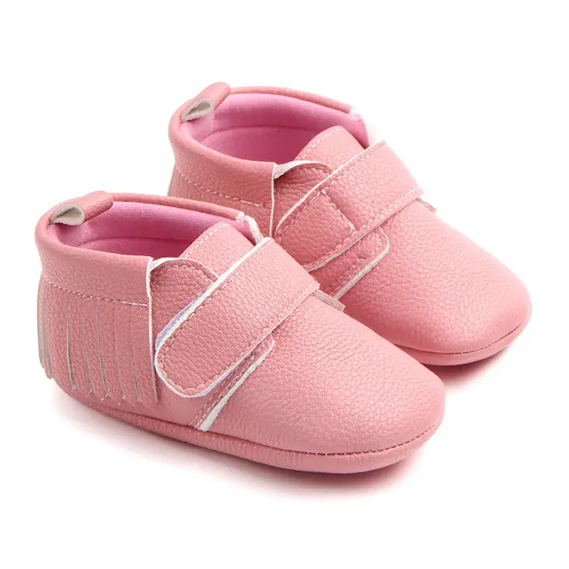 Classic Baby Tassel shoes sneakers Baby Boys girls Soft Sole PU Leather First Walkers Crib non-slip fringe leather shoes