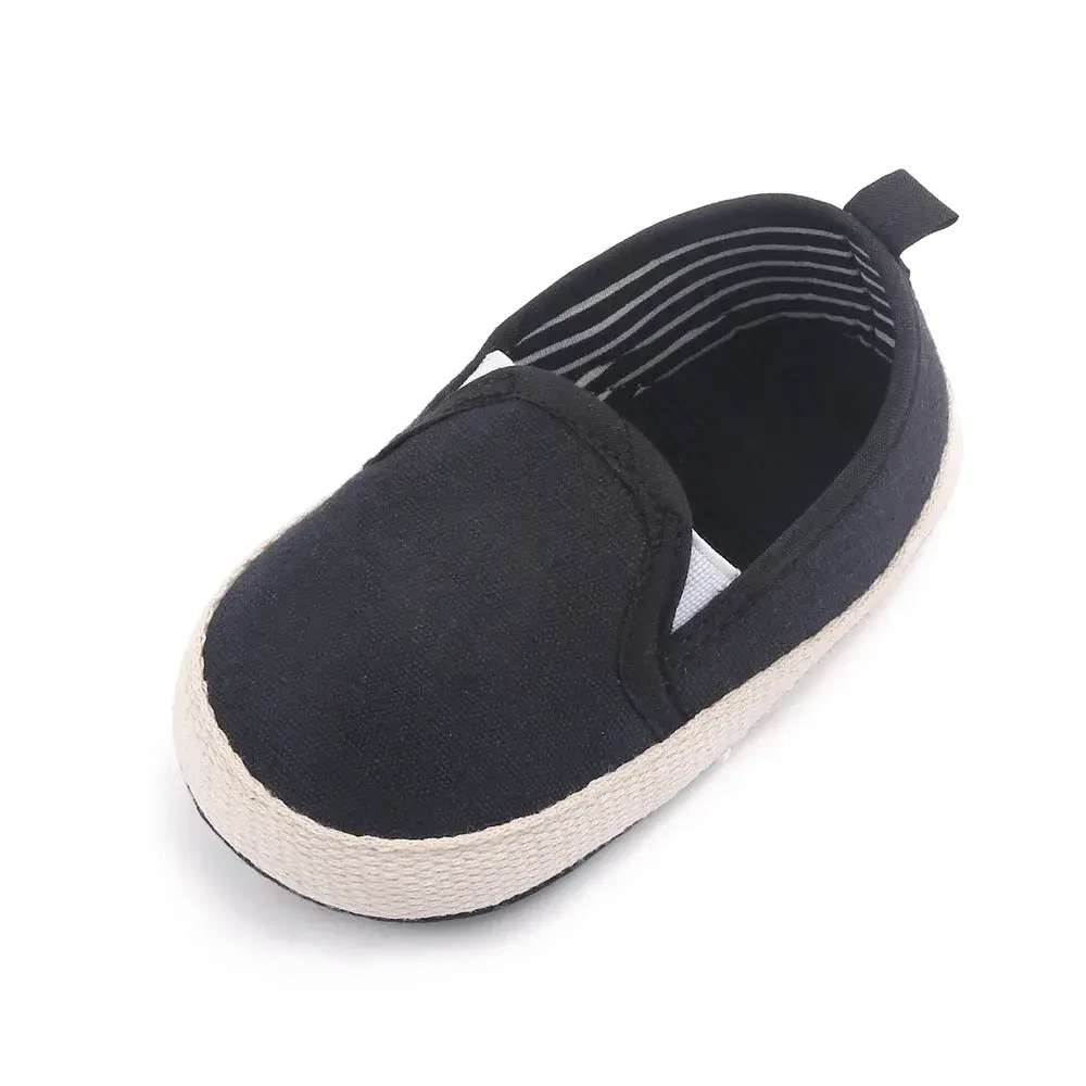 Newborn White Shoes for Kids Baby Boys Girls Solid Color Crib Shoes Soft Sole Prewalker for Toddler