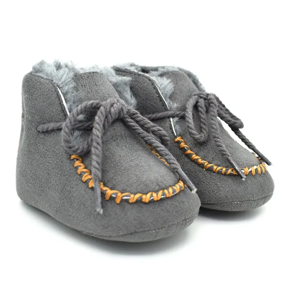 Infant Booties Toddler Baby Girls Shoes Soft Sole Booty Winter Warm Snow Boots Bows Shoes Newborn Footwear