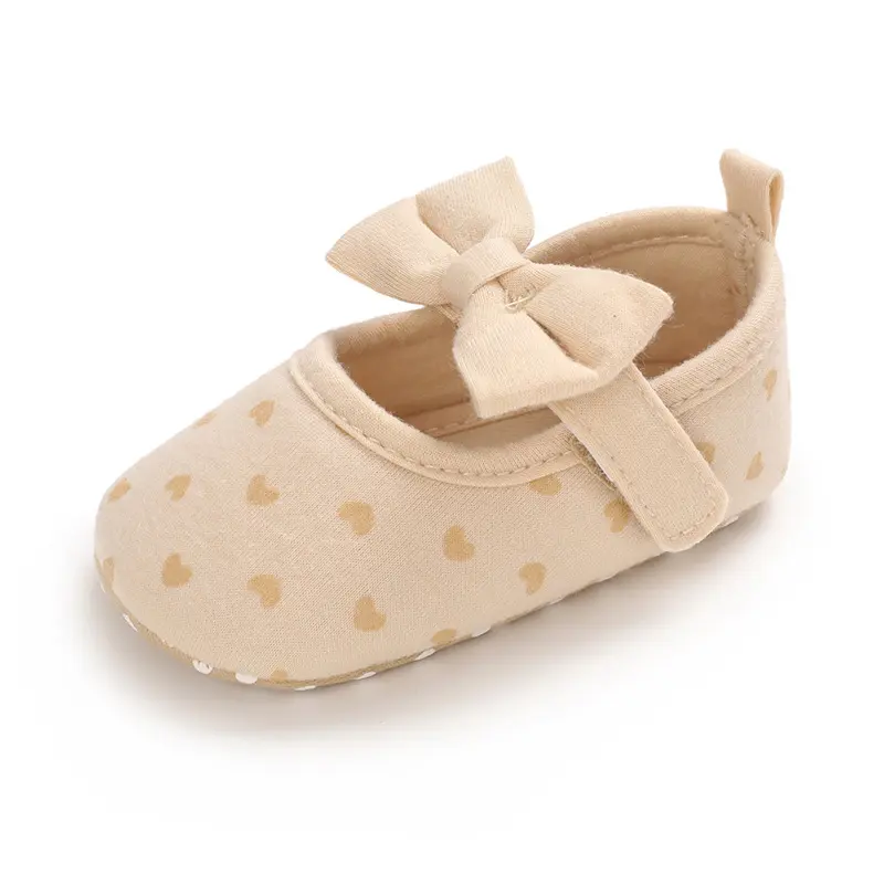 Baby Girls Shoes Infant Bow Princess Shoe Spring Newborn Toddler Cotton Shoe Soft Comfort Children's Walking Footwear