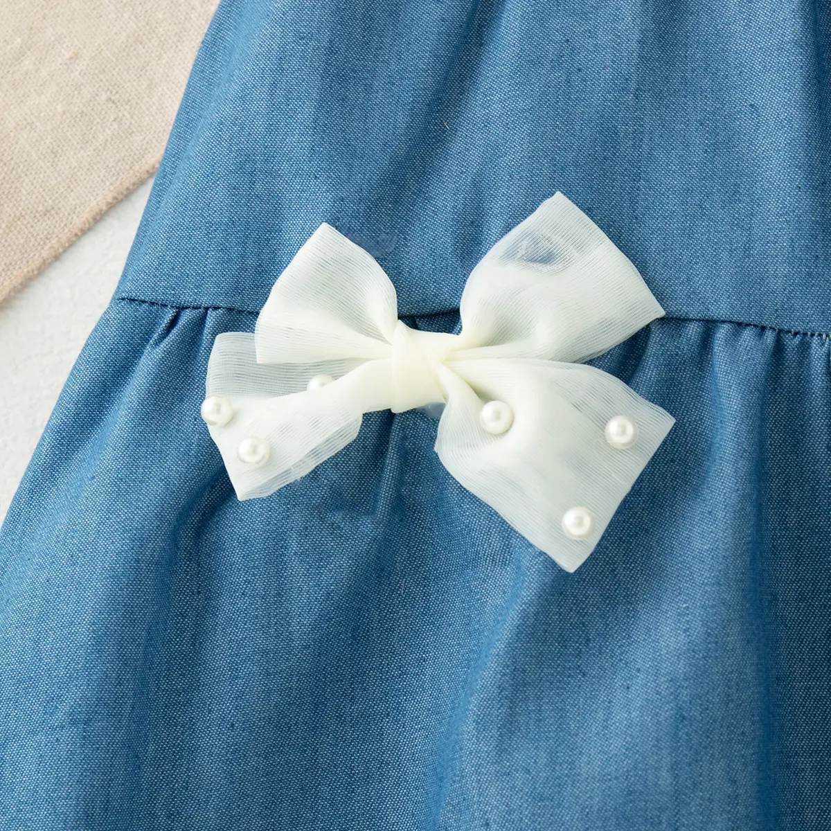Summer Baby Clothes Girl Sleeveless Bow Cute Baby Girl Dress New Lightweight Soft Fabric Children'S Clothing