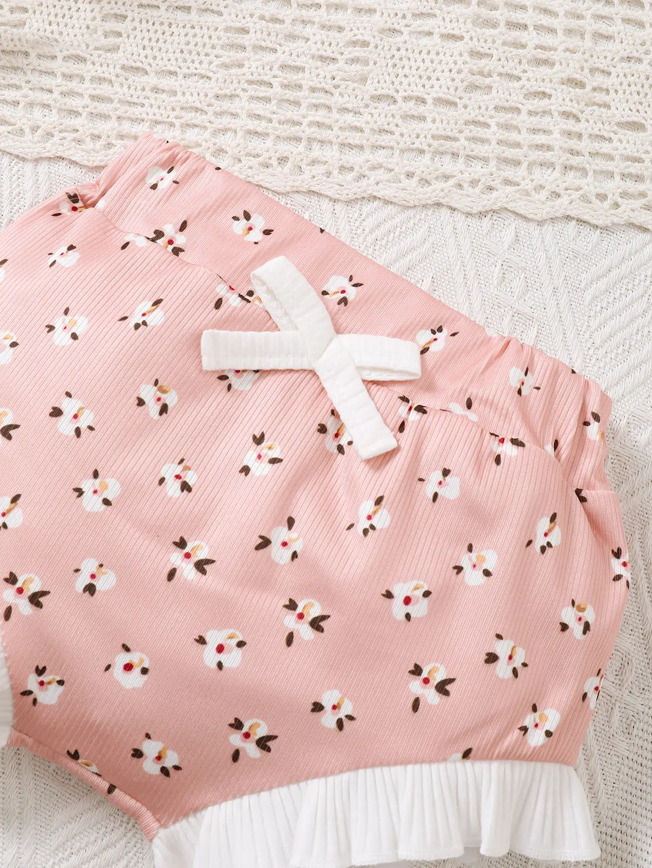 0-2 Year Old Fashionable Baby Girl Summer Strap Solid Color Minimalist Shorts Two-piece Set