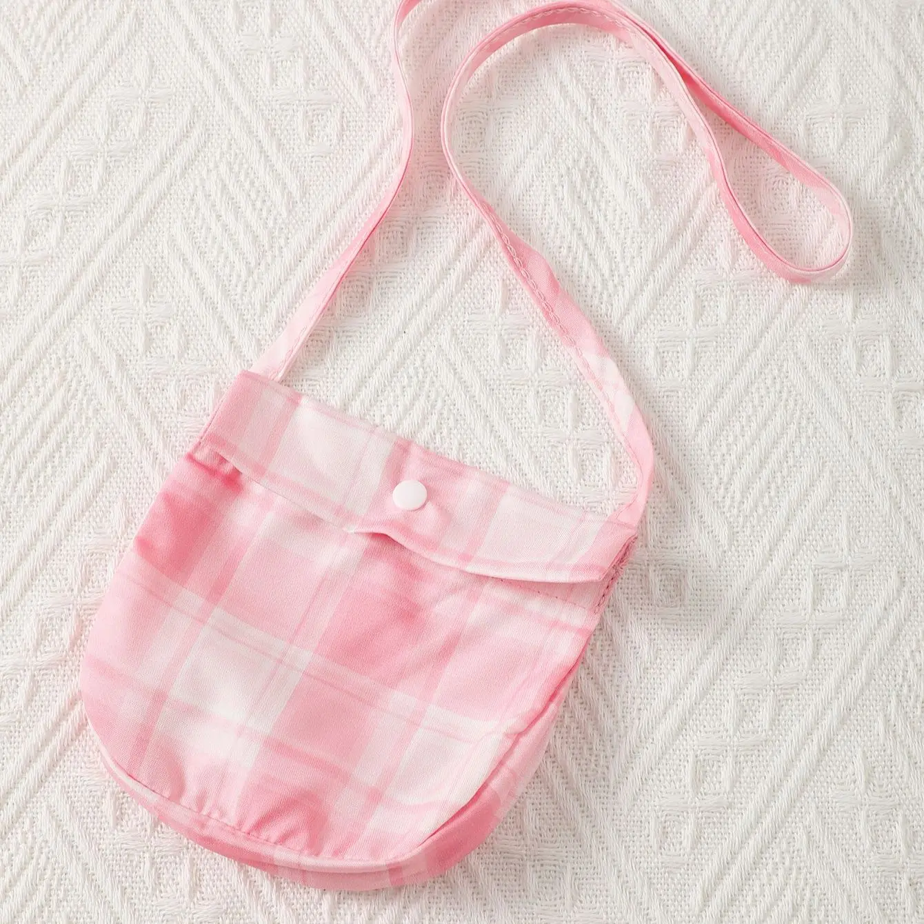 6-36-month-old newborn baby girl summer pink halter top with plaid skirt fashion suits wear bags three-piece set