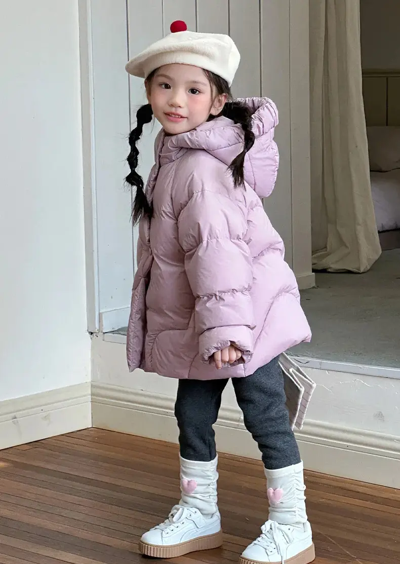 Children's Winter down Jacket 90% White Duck down New National Standard Warm And Stylish Kids' Outerwear for Cold Weather