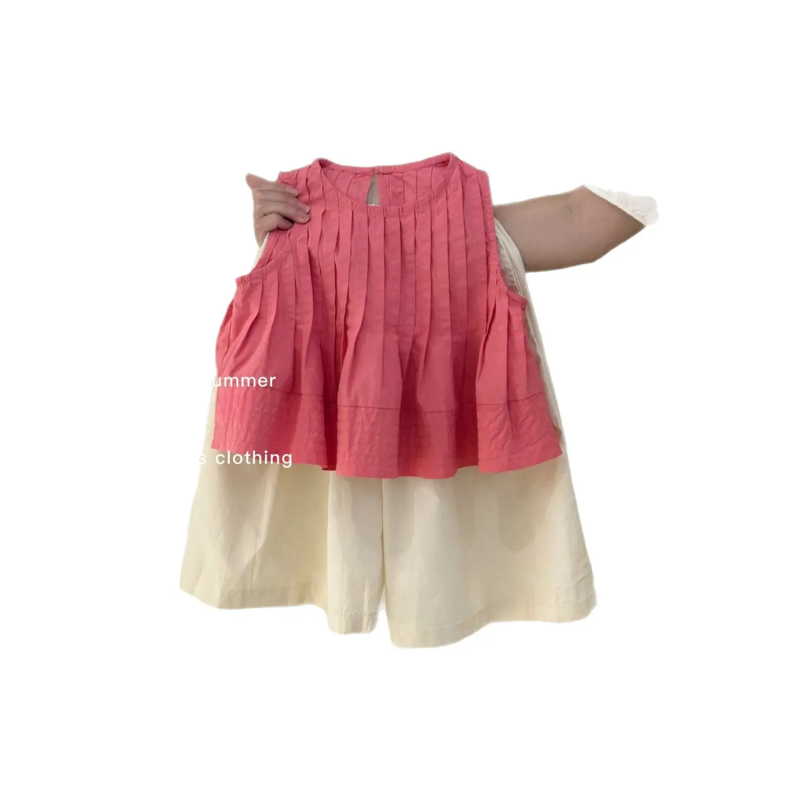 Princess Suit for Girls Summer Temperament Vest Wide-Leg Pants Two-Piece Set Western Style Children's Clothing