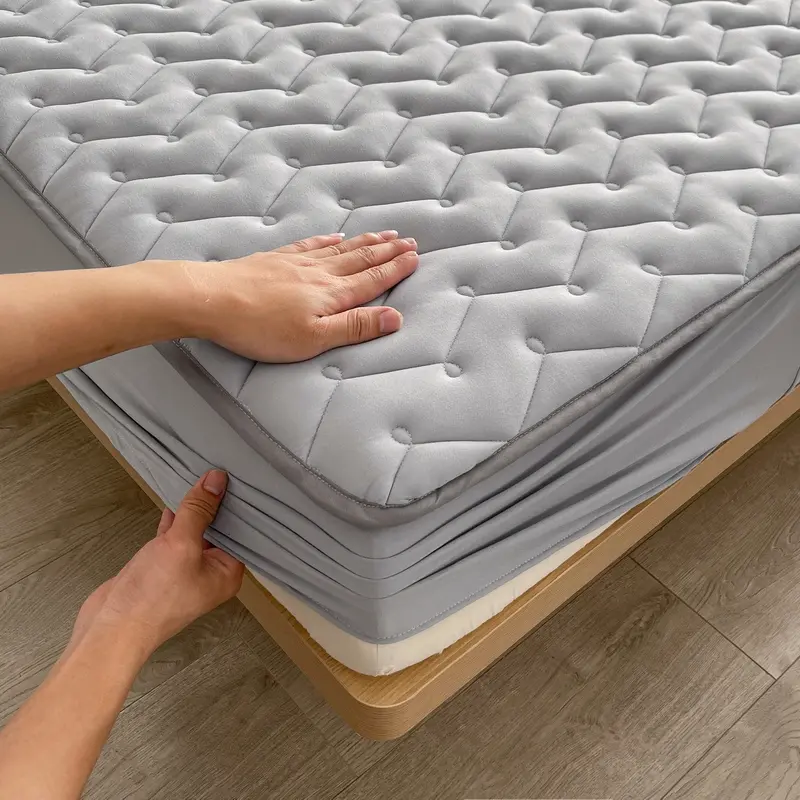 3pcs Waterproof Bedding Set 1pc Mattress Cover 2pcs Pillowcase Soft Comfortable Fitted Sheet Washable Durable Mattress Protector