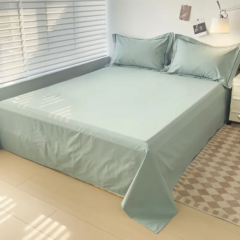 Soft Egyptian Cotton Bed Sheet Home Textile Luxury 400TC 100% Cotton Flat Sheets Bed Linen Single Queen King Size Bedspreads