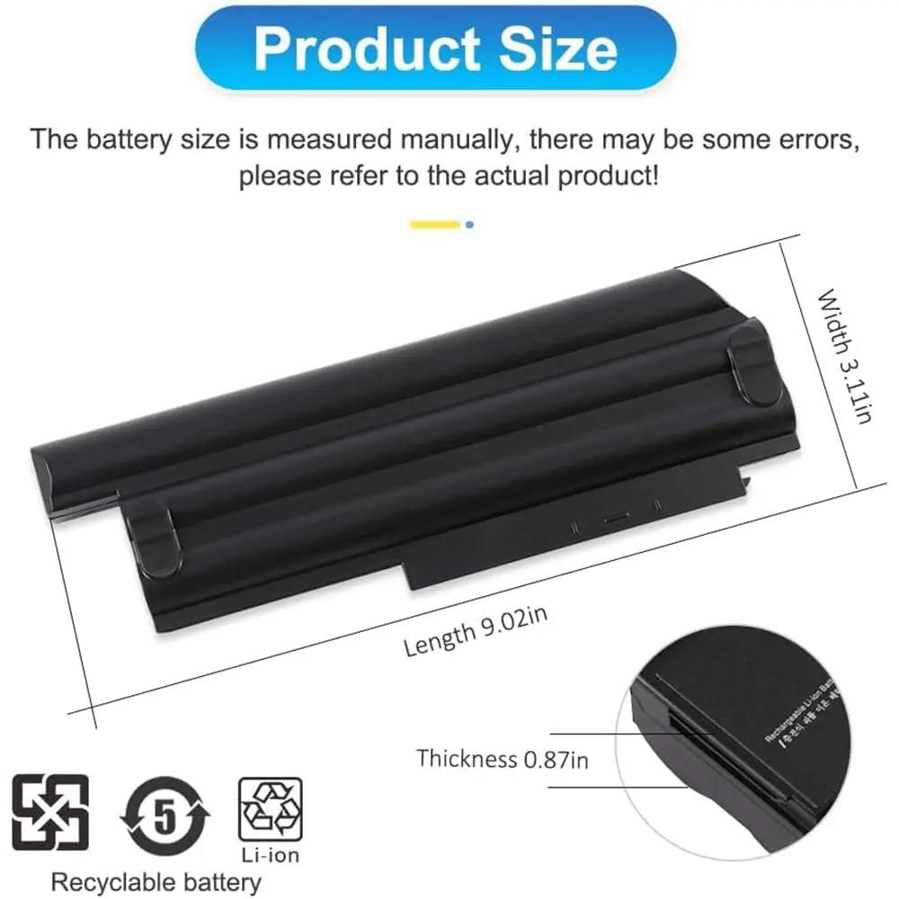 44+ 94WH 42T4899 42T4900 42T4942 42T4872 42T4865 42T4866 Laptop Battery for Lenovo Thinkpad X230 X230I X220 45N1029 45N1028
