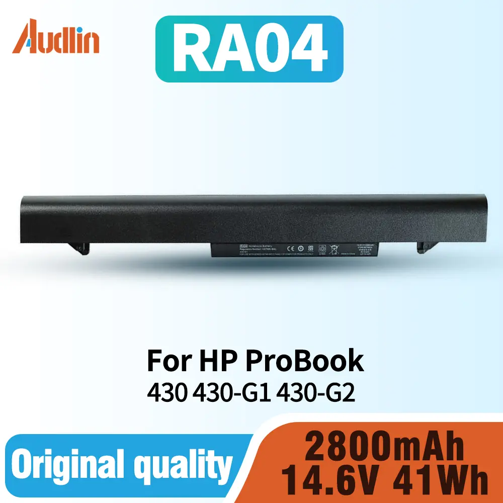 RA04 Laptop Battery for Hp ProBook 430 G1 G2 745662-001 707618-121 707618-141 707618-541 745416-121 H6L28AA H6L28ET HSTNN-IB4L