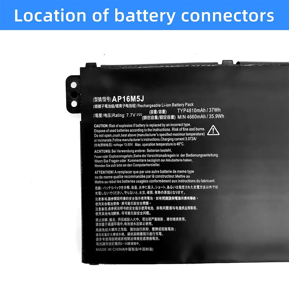 AP16M5J Laptop Battery for Acer Aspire 1 A114-31 A114-32 Aspire 3 A314-31 A314-32 A314-41 A315-21 A315-21G A315-22 A315-31