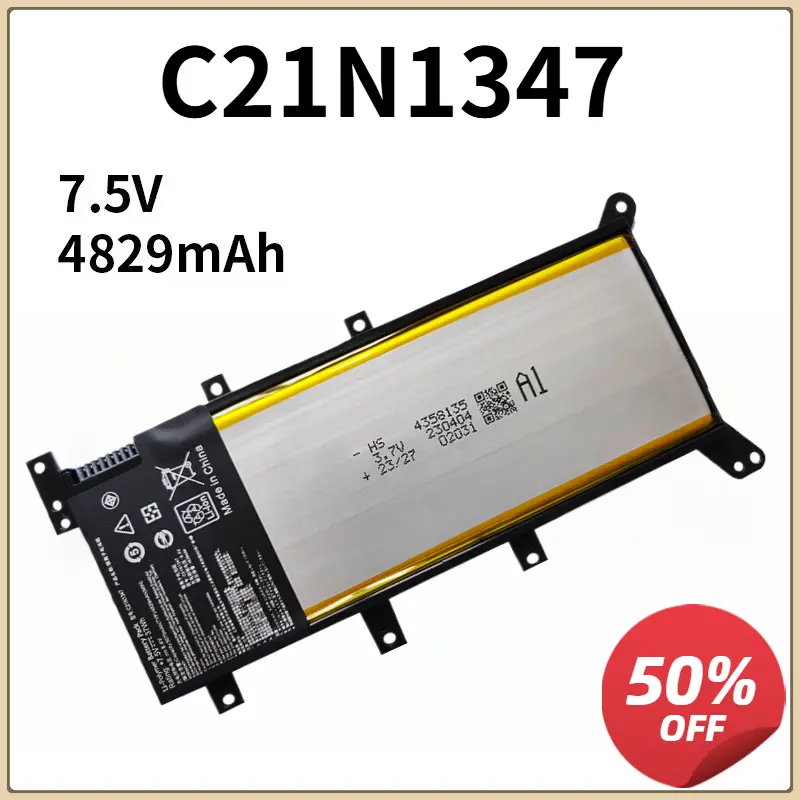 7.5V 4829mAh C21N1347 Laptop Battery For ASUS X554L X555L X555LB X555LN X555 X555LD X555LP F555A F555U F555UA VM 2ICP4/63/134