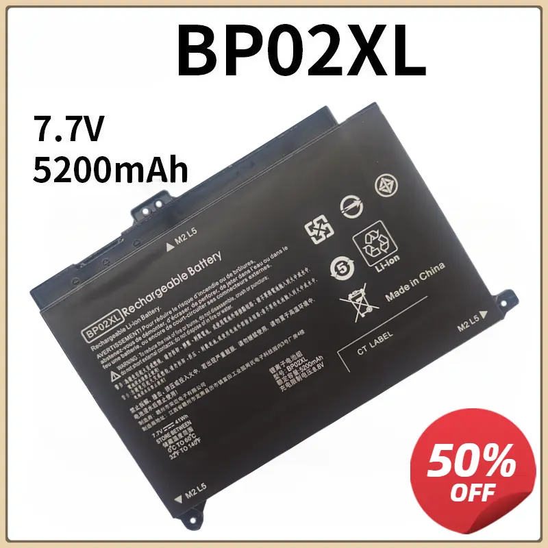BP02XL Laptop Battery For HP Pavilion PC 15 15-AU 849909-850 849569-421 HSTNN-LB7H BP02041XL TPN-Q172 TPN-Q175 41WH