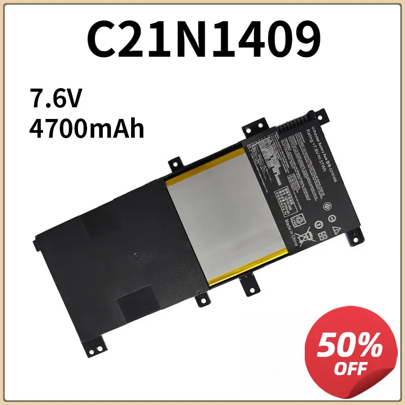 C21N1409 7.6V 37Wh C21N1409 Laptop Battery for ASUS V455 V455L V455LB VM400C VM410L VM490 VM490L VM490LN VM490LN4510