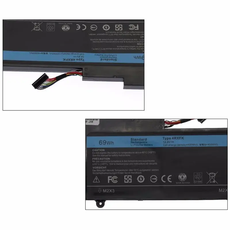 4RXFK 14.8V 69WH Laptop Battery For Dell XPS 14 L421X Ultrabook 14-L421x L421x L412Z Series Replace C1JKH FFK56