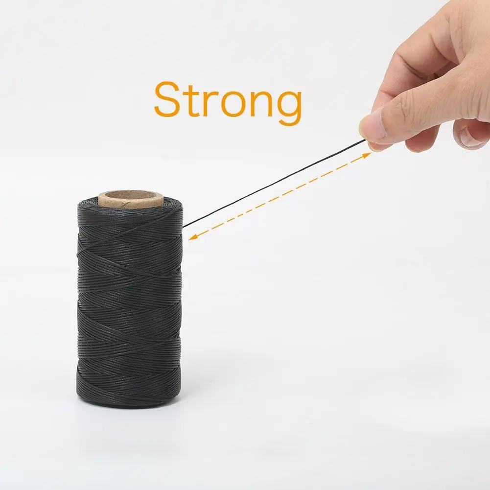 New Christmas High Quality Durable 220 Meters 1mm 150D Leather Waxed Thread Cord for DIY Handicraft Tool Hand Stitching Thread