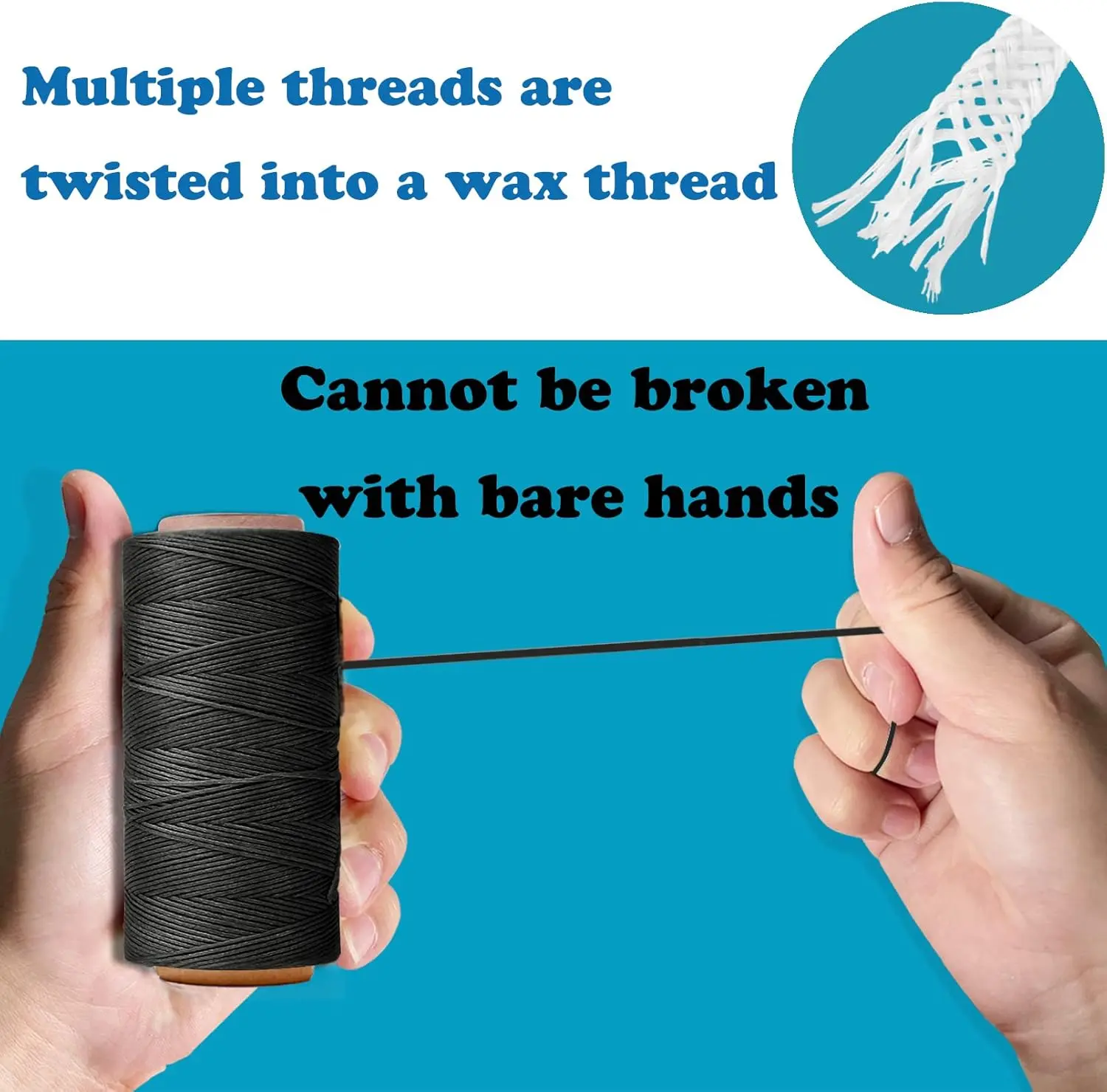 220M/Roll 1mm Sewing Waxed Thread 150D Hand Stitching Cord for Leather Tool DIY Handicraft Leather Home DIY Crafts Supplies