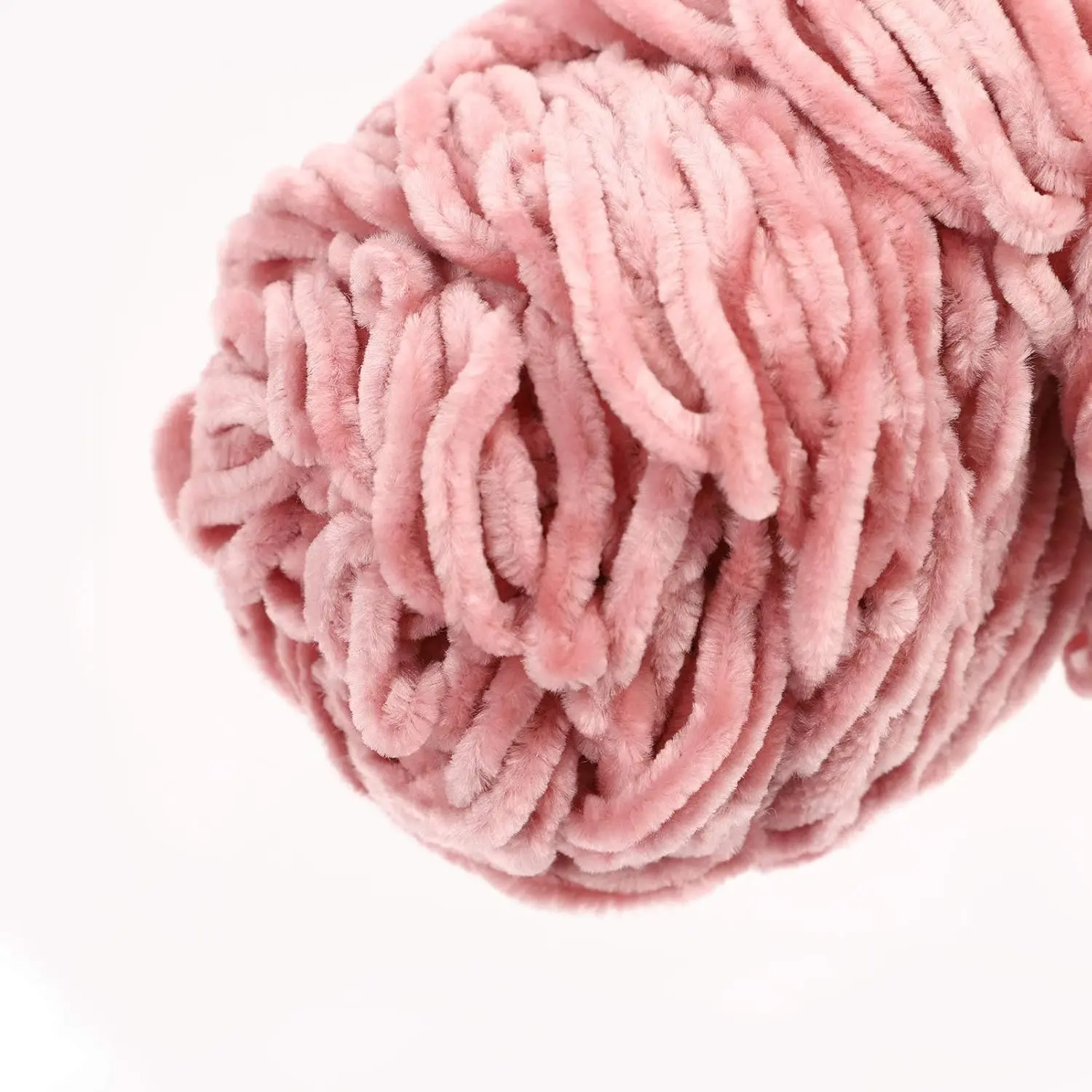 DIY Pleuche Chenille Yarn Gold Luster Velvet Knitting Sewing Material Woven for Scarf / Sweater / Doll 100g
