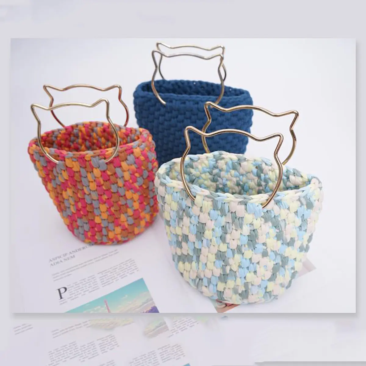 100g/pc T Shirt Thick Soft Cloth Yarn for Hand Knitting Crochet Woven Handbag Blanket Thick Yarn Home Decoration