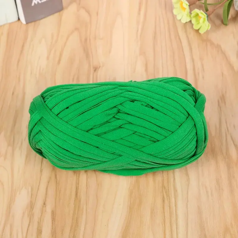 T-shirt Yarn Craft Crochet 100g Knitting Materials Thick Soft Cloth Yarn for Hand Knitting Crochet Basket/Slippers Flat Thread