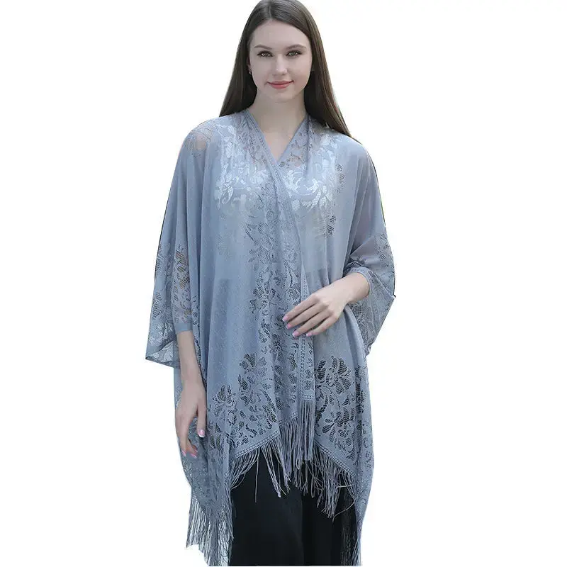 Leisure Ladies Large Capa Sun Protection Shoulder Cover Chinese Dress Beach Vacation Shoulder Wrap Sunshade Umbrella Parasol