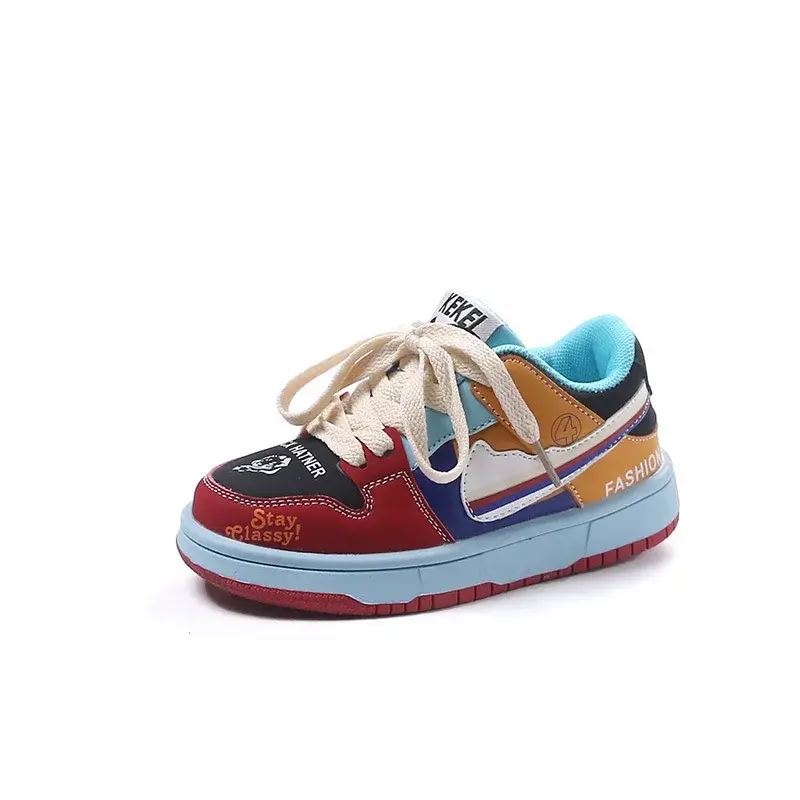 Children's Colorful Popular Duckling Board Shoes Autumn New Style Casual Shoes Large Medium Children Slip-Resistant Versatile