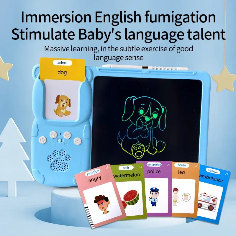 Cross-Border Children's LCD Handwriting Board Amazon Card Drawing Machine Graffiti Drawing Board Educational Integrated Machine