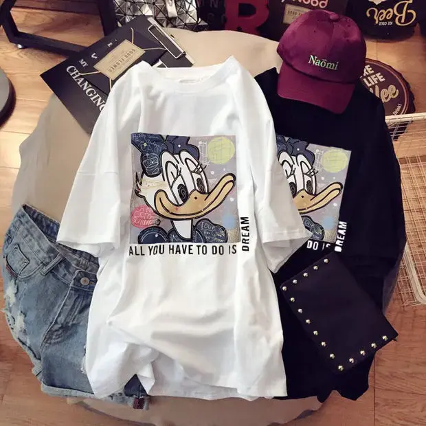2023 Maternity Summer Cotton Short Sleeve T-shirt Loose Fit Casual Fashionable Medium-length Top For Pregnant Women