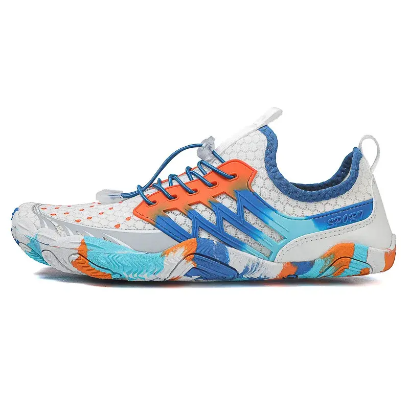 Breathable Rubber Wading Shoes Couple Water Shoes Quick Dry Anti-slip Swimming Stream Indoor Sports Fitness Five-toe