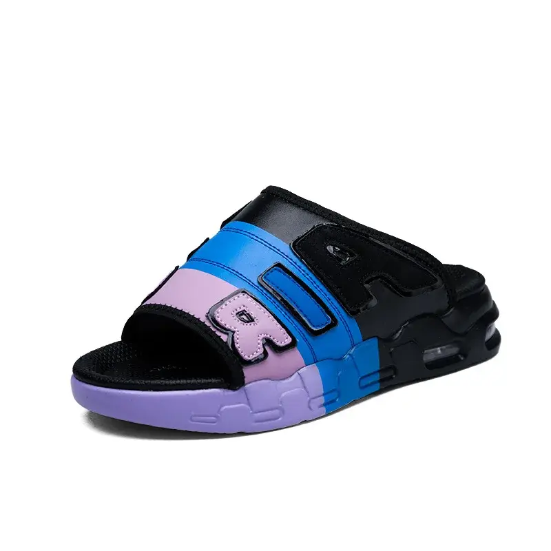CasualPlus Size Men's Slippers Summer Sports Slippers AIR Air Cushion Men's Thick Bottom Beach Shoes EVA Material
