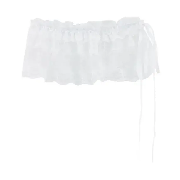 White Lace Underwear Skirt Half-length Women's Style Base Layer Cake Style Denim Pants Overlap Summer Skirt Cover