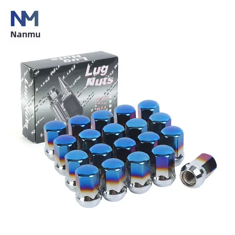 Thailand Best Selling Car Modification Tire Rim Nut Screw 17 Pairs 450wheel Lug Nuts Auto Starter Motor Accessories