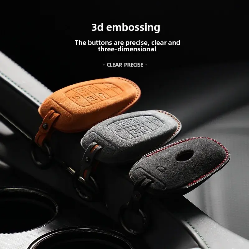 Genesis GV70 G80 GV80 G90 Alcantara Leather Key Case Storage Organization Car Accessories From China Mainland