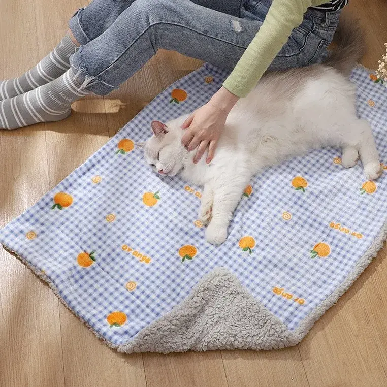 Warm Cotton Pet Blanket For Cats And Dogs Winter Loving Soft Furry Mat Ideal For Sleeping Direct Manufacturer Offering Quality