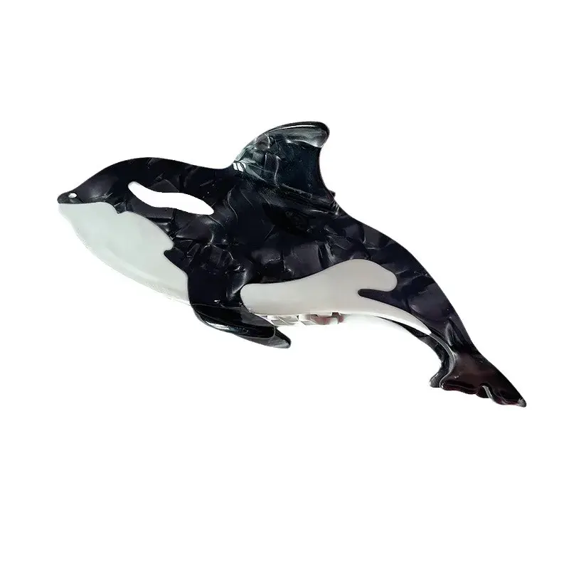 New High Quality Cute Blue Whale Hair Clip Marine Life Accessory Tail Hair Clip Bun Hair Clip Shark Clip Hair Decoration