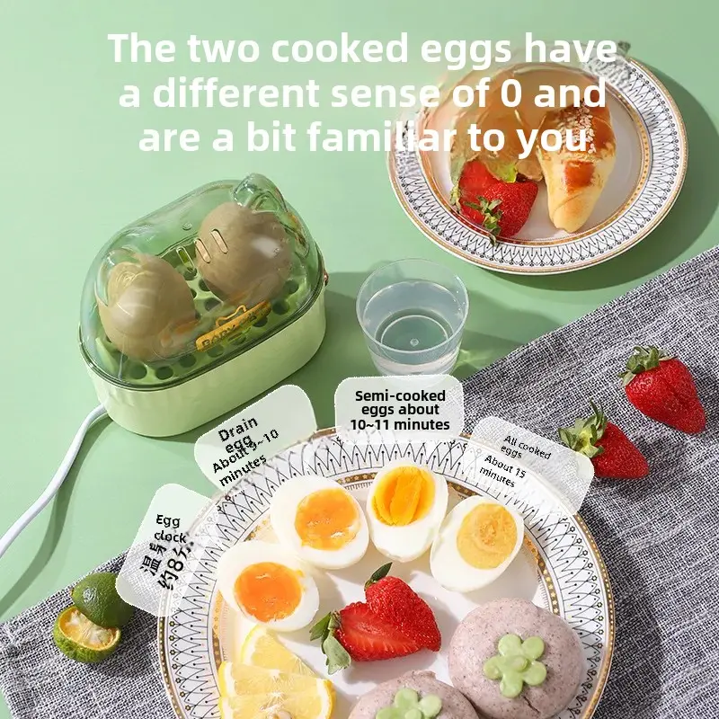 Automatic Shutdown Cartoon Household Egg Steamer Breakfast Egg Steamer Anti-Drying Egg Cream Machine Breakfast Tool