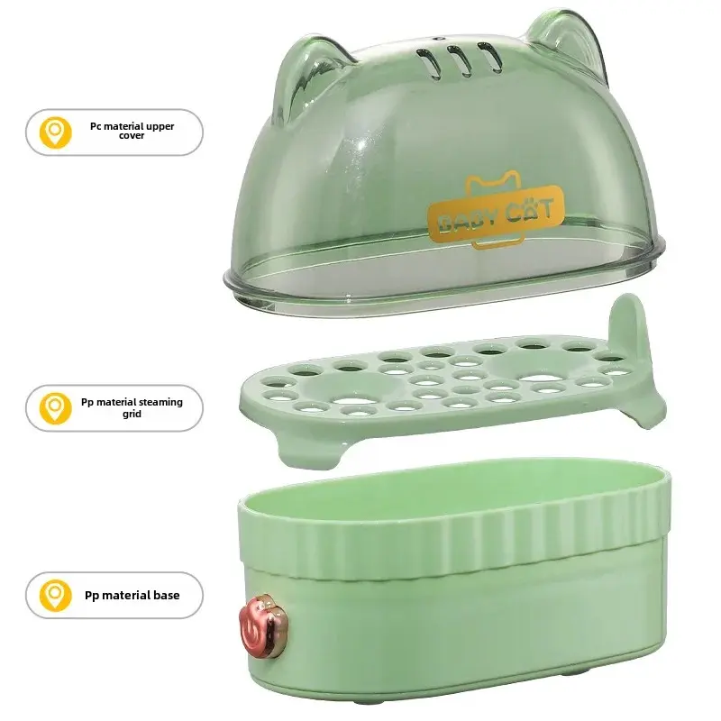 Automatic Shutdown Cartoon Household Egg Steamer Breakfast Egg Steamer Anti-Drying Egg Cream Machine Breakfast Tool