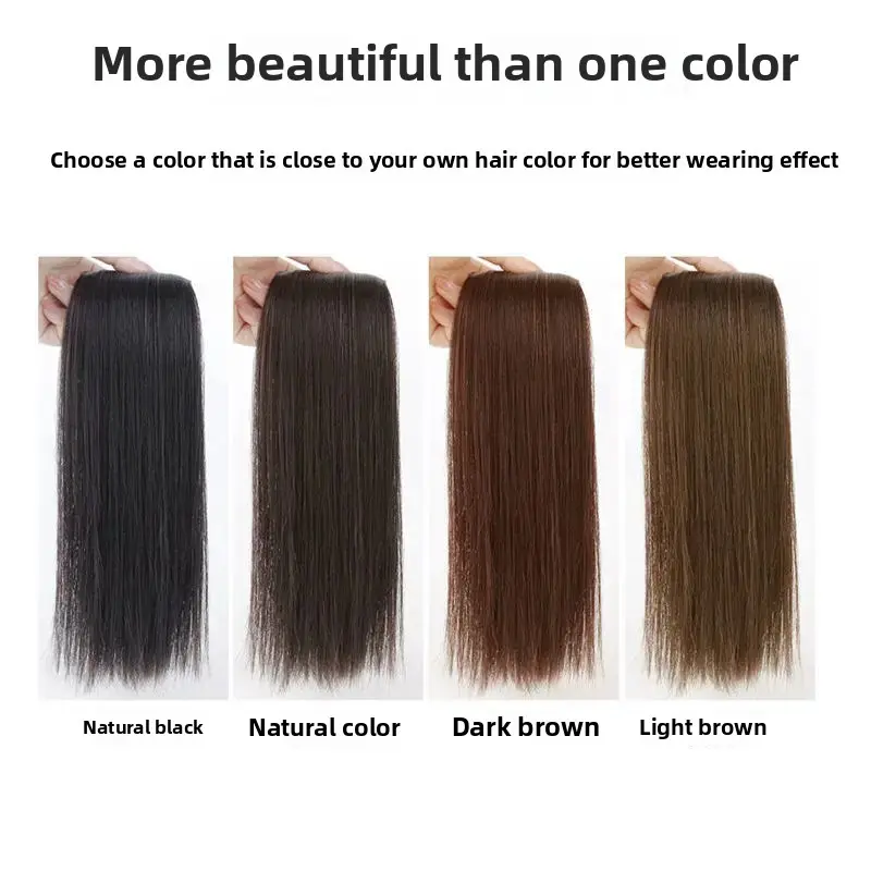 Seamless Hair Extension Piece Natural Looking Cover Grey Hair Artificial Hair Patch Realistic Hair Transplantation