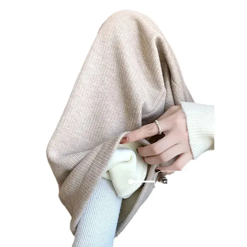 Women's High Waist Fleece Lined Wide Leg Pants Drapey Floor Length Trousers Spring Autumn Winter Hot Sale Of The Season New Styl