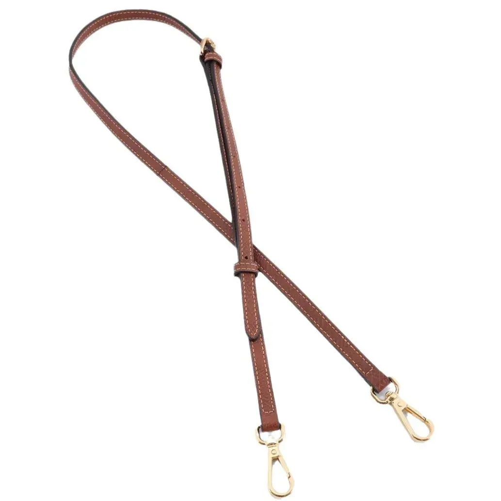 Leather Replacement Crossbody Bag Strap Fit for Longchamp Mini Earthy Color Shoulder Strap Without Punching Modification
