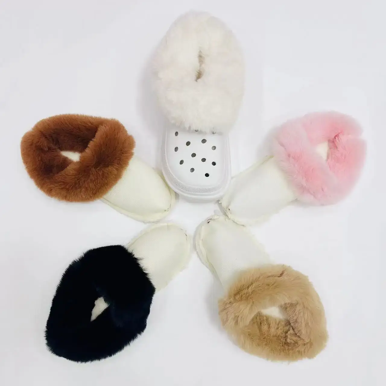 Fleece-Lined Warm Winter Shoe Covers Removable And Washable Cotton Sock Covers Soft Plush Lining For Men Women Kids