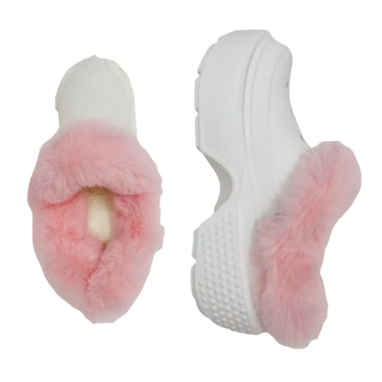 Fleece-Lined Warm Winter Shoe Covers Removable And Washable Cotton Sock Covers Soft Plush Lining For Men Women Kids