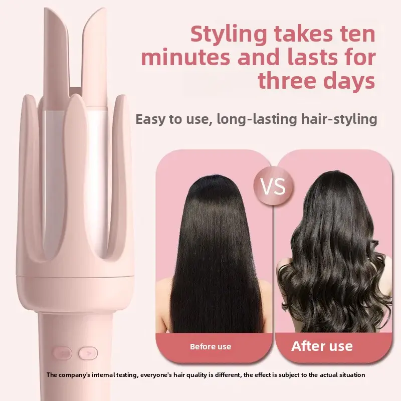 ZhiGao Automatic Curling Iron Large Curl Long Lasting No Damage Big Wave Hair Styling Tool for Lazy People Suitable for Dormitor