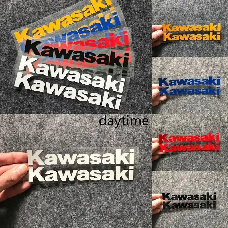 Kawasaki Motorcycle Sticker Reflective Waterproof Letter Logo Decal Customizable Accessories For Motorbike Personalization