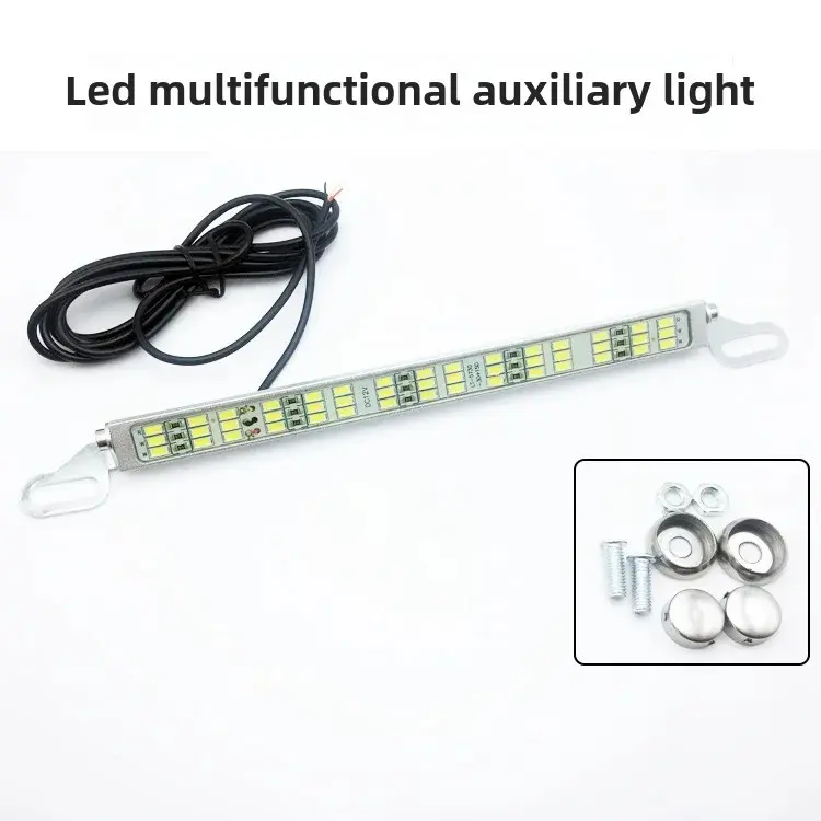 Car LED License Plate Light Assistance Lamp 12V Reverse Light Brake Light Flash 45SMD High Beam Light Modification Fluorescent L