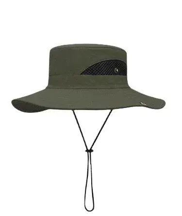 Outdoor Fishing Cap Customizable Logo Mountaineering Hat Breathable Sunshade Large Brim Cross-Border Straw Boater Hat
